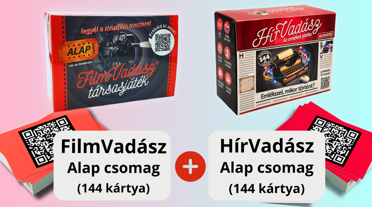 FilmVadász és HírVadász - PÁROS Alap Csomag (2x144 kártyával)