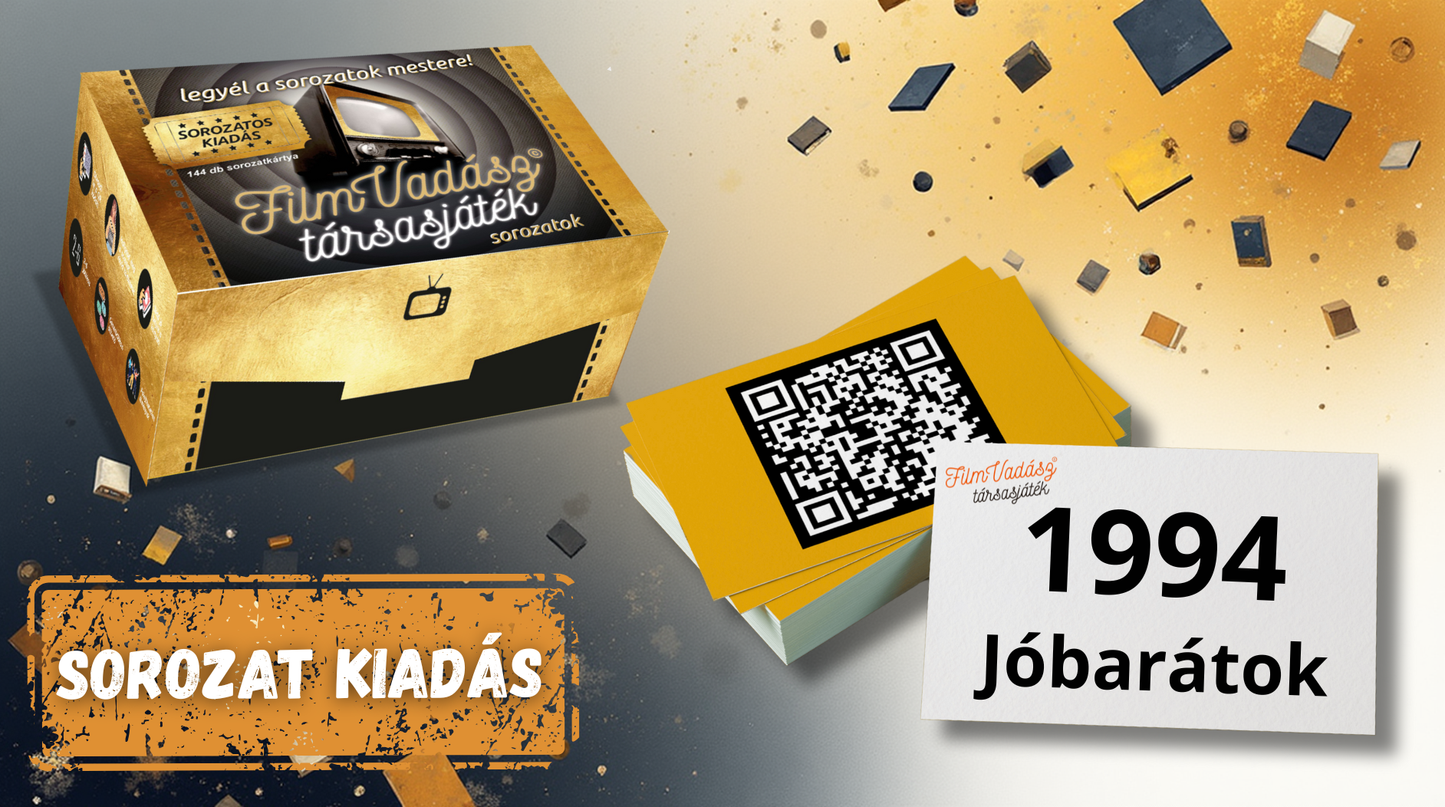 Filmvadász társasjáték - SOROZATOK különkiadás (144 sorozatkártya)