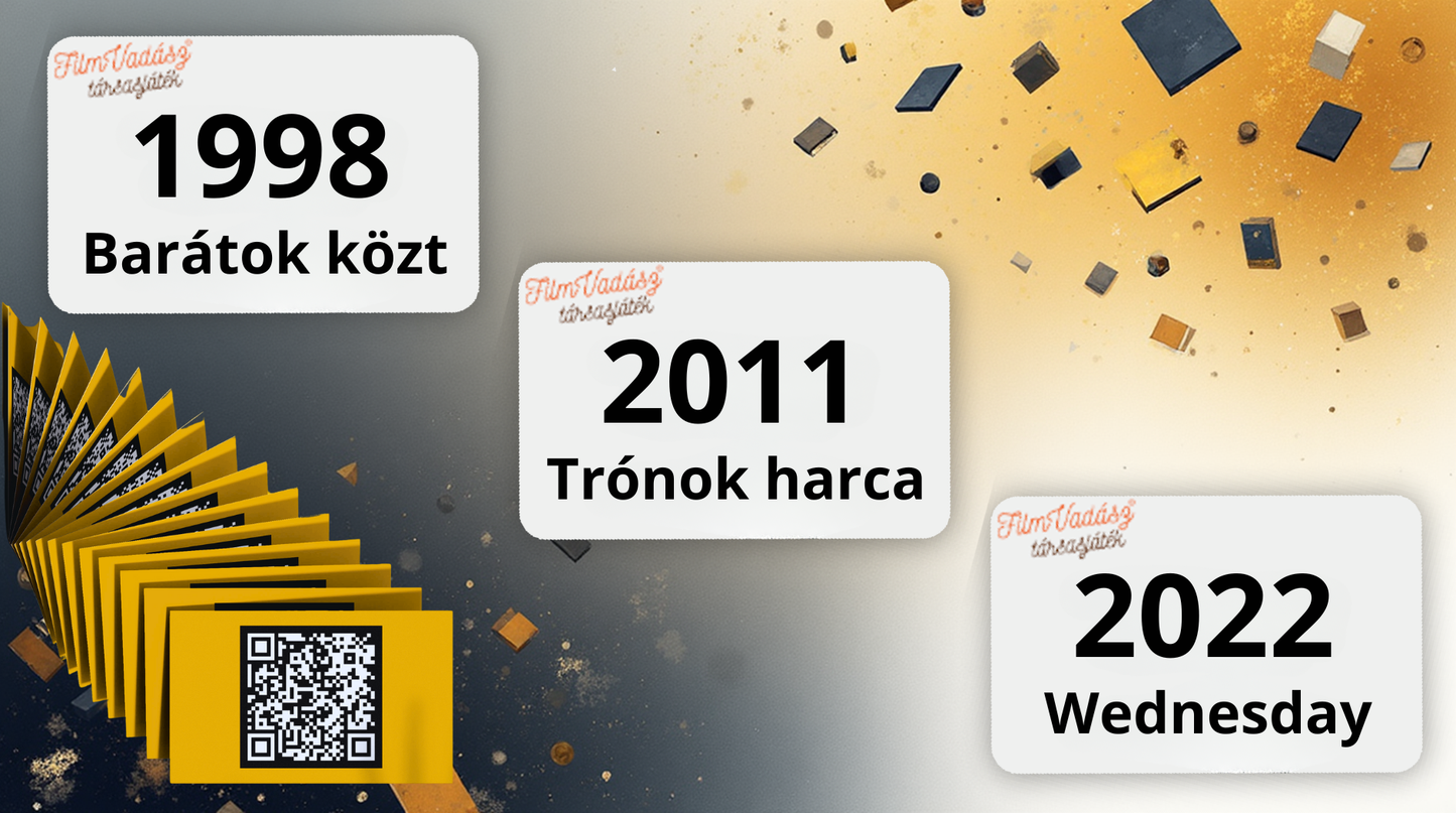 Filmvadász társasjáték - SOROZATOK különkiadás (144 sorozatkártya)